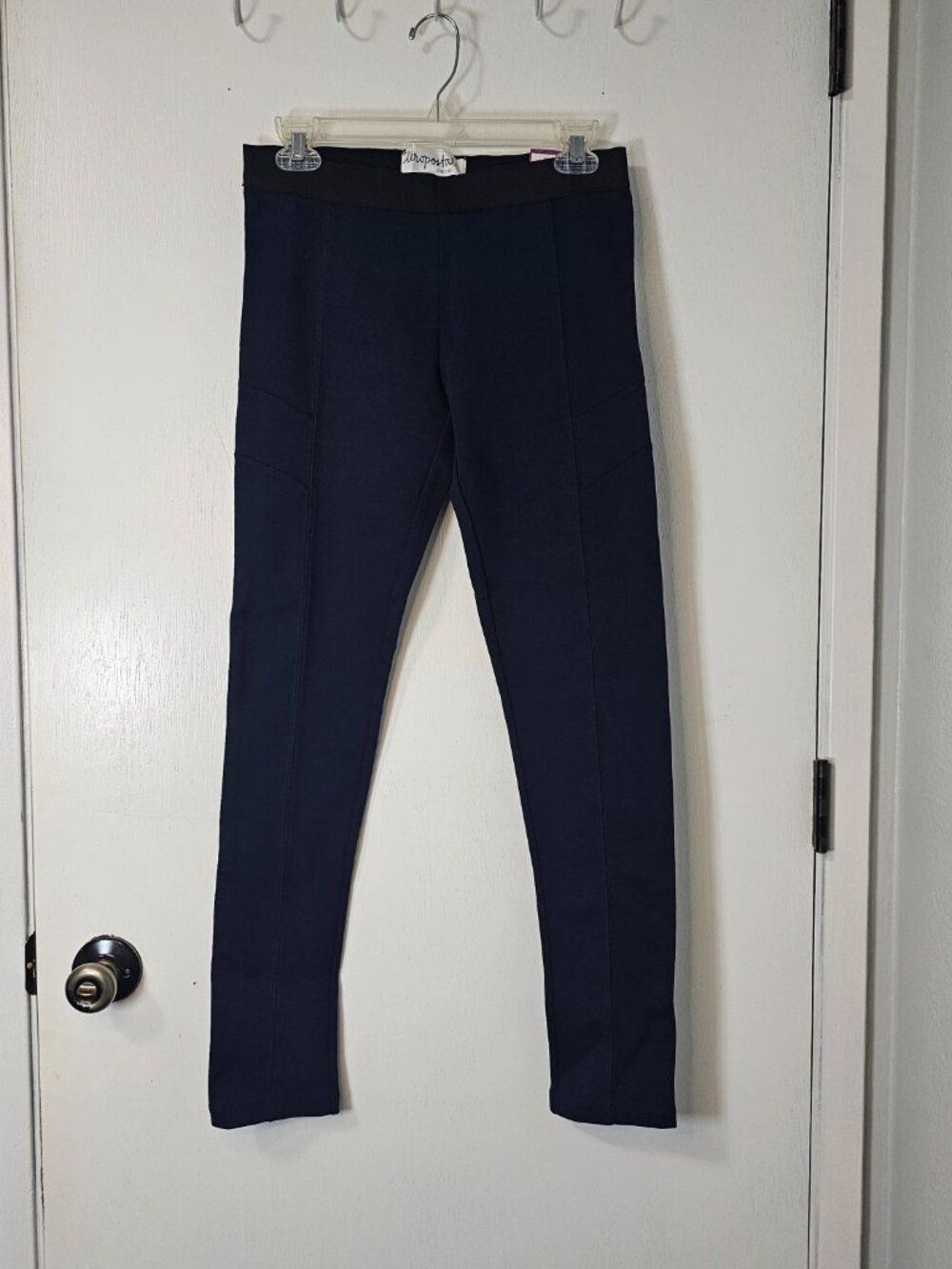 NEW Aeropostale Navy Blue Stretch Skinny Fit Ankle Leggings Pants Size Medium - Picture 2 of 7